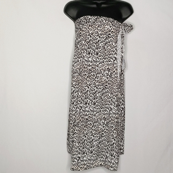 PRINCESS POLLY Midi Leopard Print Wrap Skirt / Sarong ~ NWOT - Picture 7 of 11